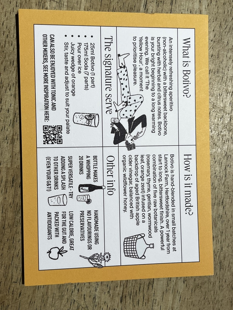 Botivo aperitivo alcoholvrij 50cl