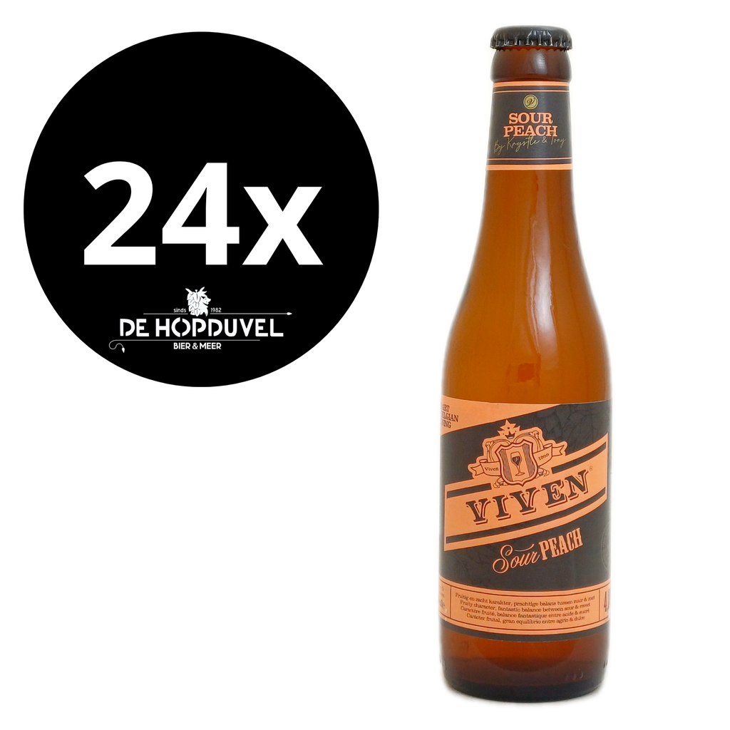 Viven Sour Peach 24x33cl