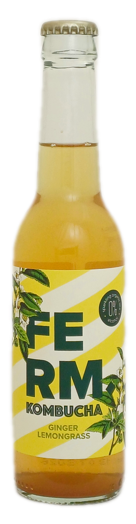 Kombucha Ferm Ginger Lemongrass Glas 27,5cl