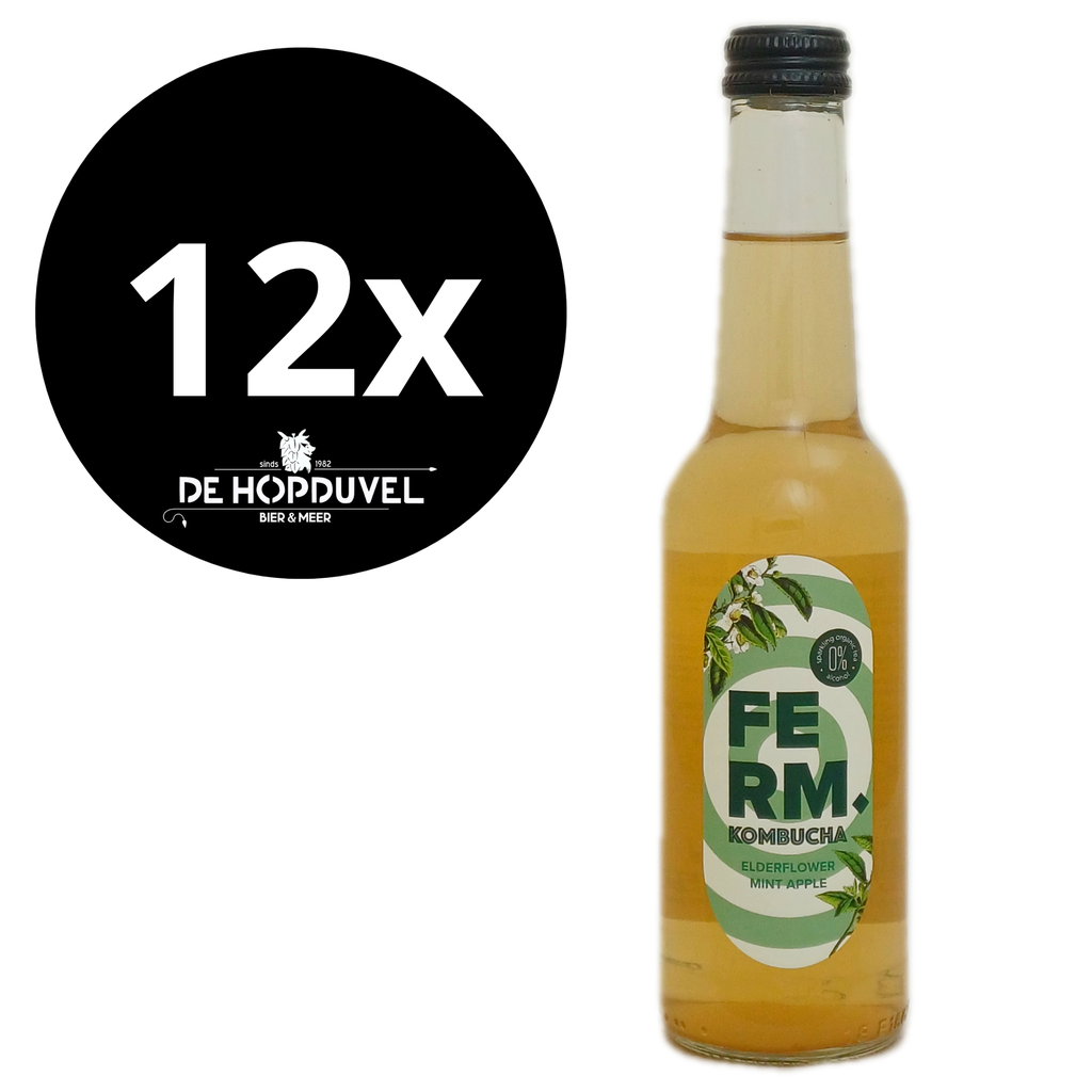 Kombucha Ferm Mint Elderflower glas 12x27,5cl