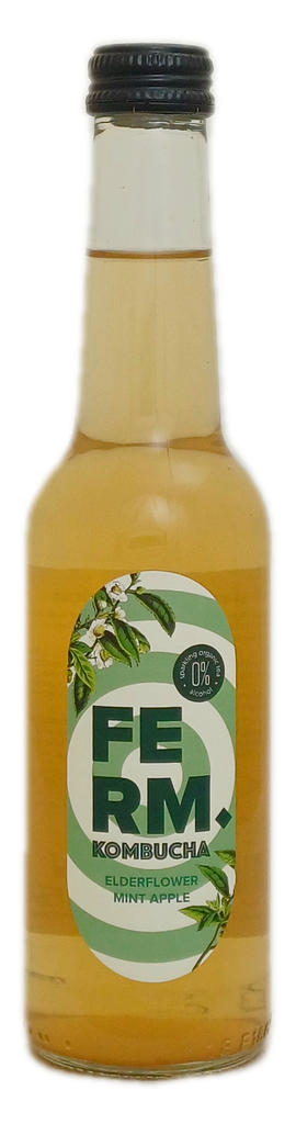Kombucha Ferm Mint Elderflower glas 27,5cl