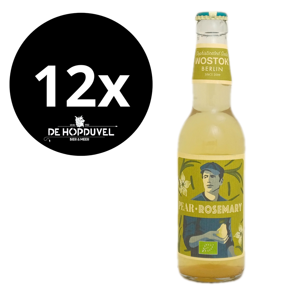Wostok Pear Rosemary 12x33cl