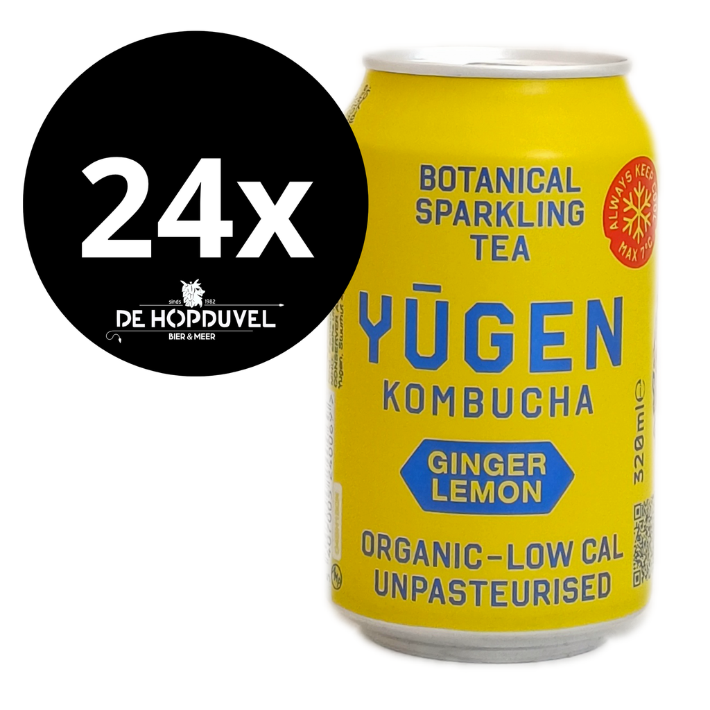 Yugen Kombucha blik GINGER 24x33cl