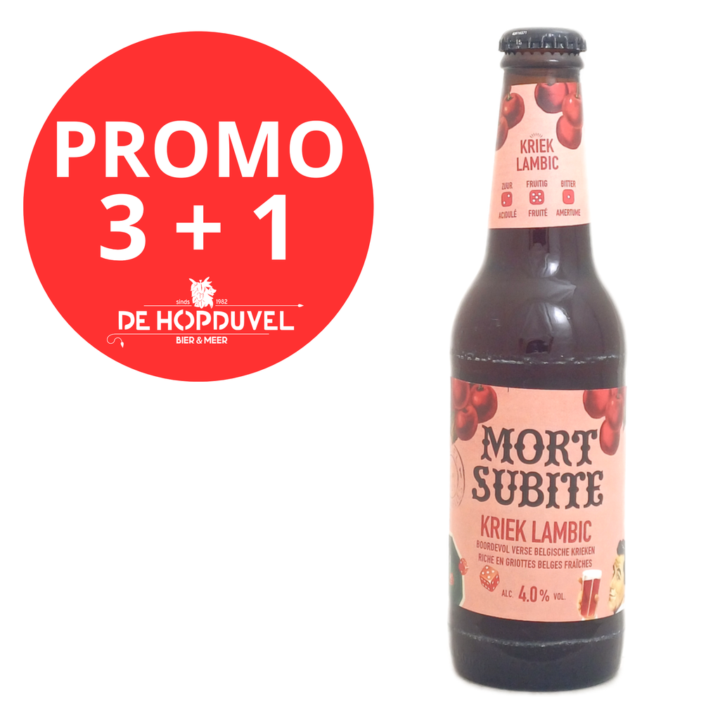 Mort Subite Kriek 4x25cl - 3+1 GRATIS 