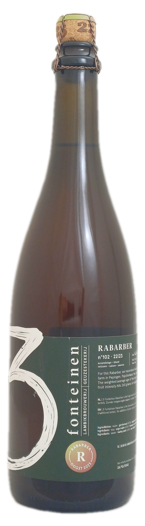 3 Fonteinen Rabarber 75cl