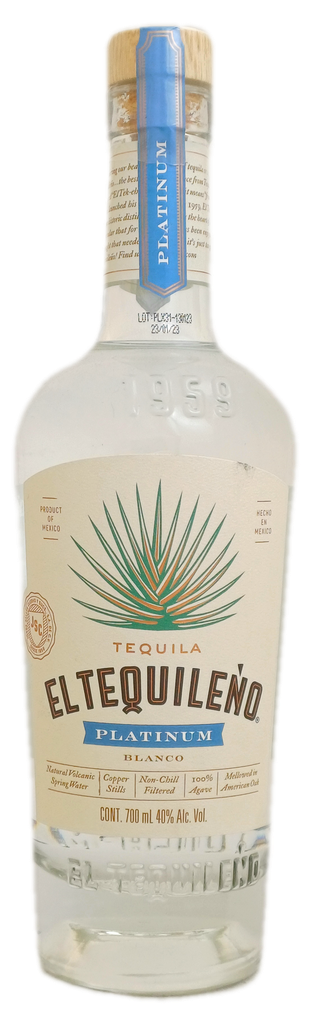 Tequila El Tequileno Platinum 70cl