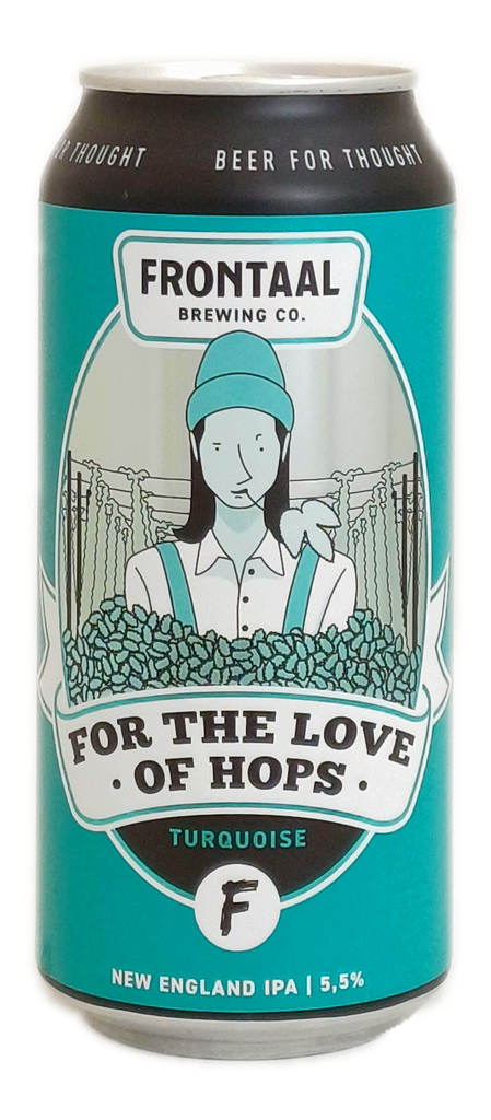Frontaal For the love of hops TURQUOISE 44cl