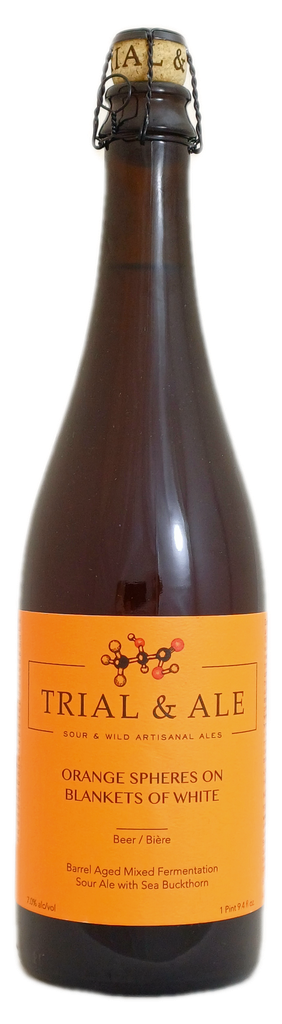 Trial & Ale Orange Spheres on Blankets of White 75cl 