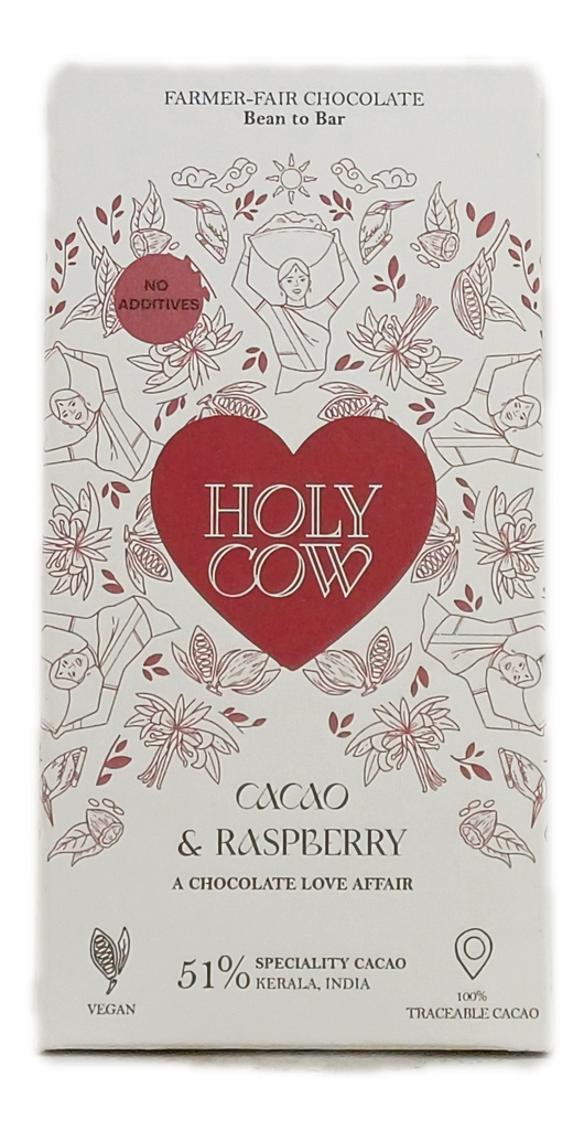 Holy Cow Farmer Fair Chocolade - 51% Raspberry & Cacao