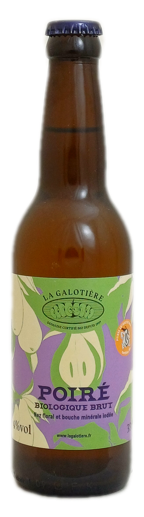 Cidre La Galotière Poiré BIO Pays d Auge 33cl