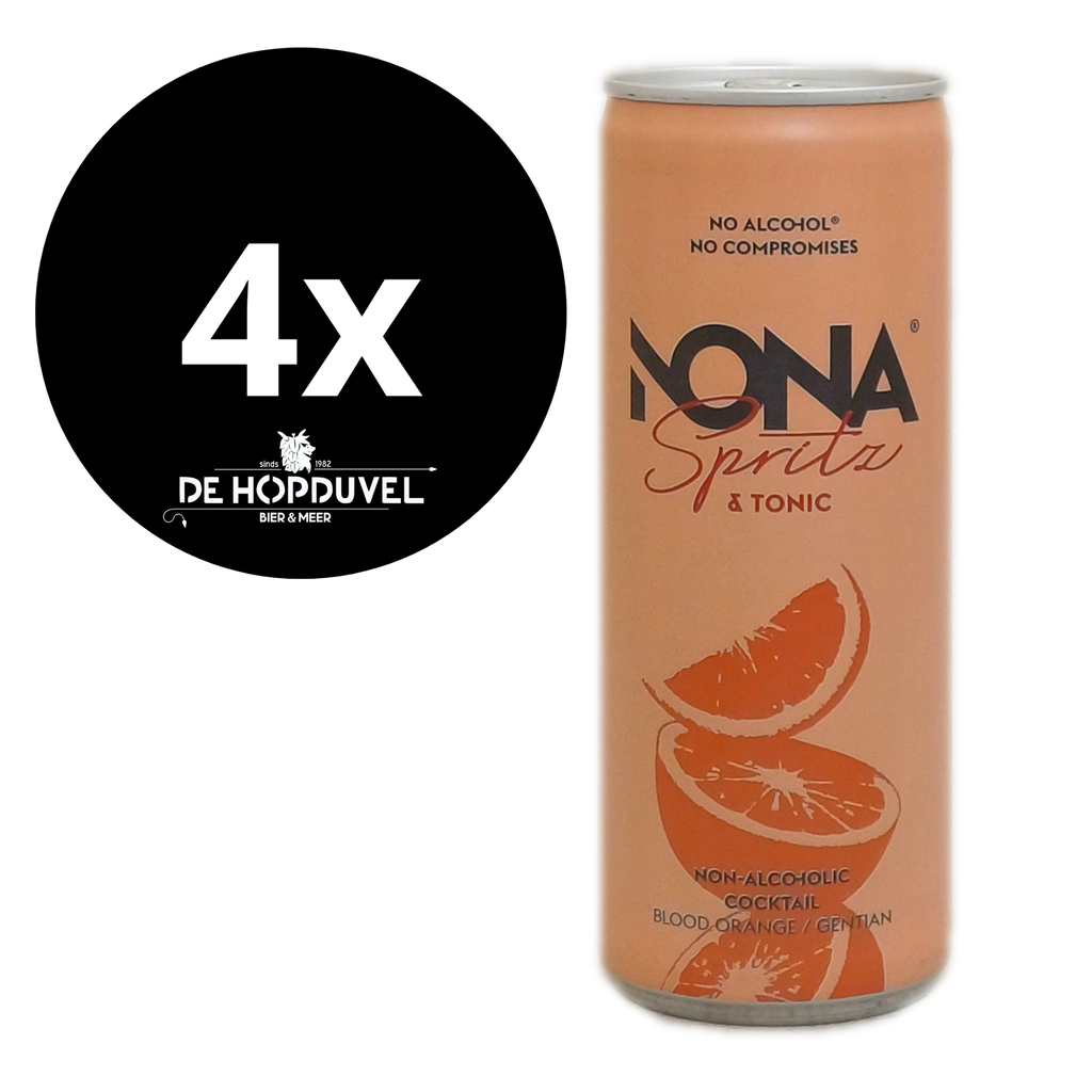 Nona Spritz + Tonic Alcoholvrij 4x25cl BLIK