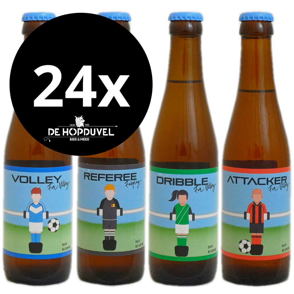 Voetbal Dribble/Volley/Attacker/Referee 24x25cl