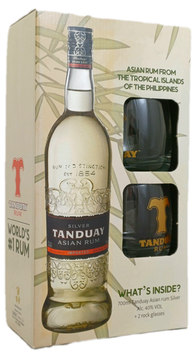 [RTANS] Tanduay Silver Rum (+2 glazen) 70cl