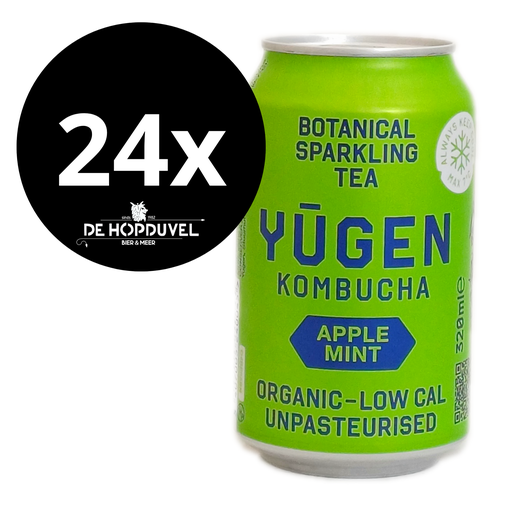[FYAM] Yugen Kombucha blik APPEL 24x33cl
