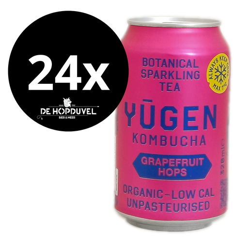 [FYGH] Yugen Kombucha blik GRAPEFRUIT 24x33cl