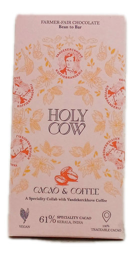 Holy Cow Farmer Fair Chocolade - 61% Cacao & Coffee