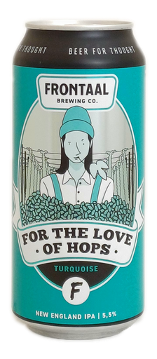 Frontaal For the love of hops TURQUOISE 44cl
