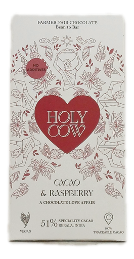 Holy Cow Farmer Fair Chocolade - 51% Raspberry & Cacao