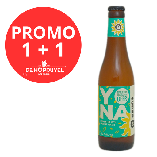 Super 8 YONA Natural 0.4% - 33cl   1+1 GRATIS