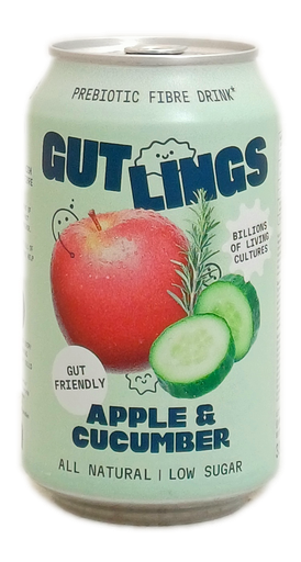 Gutlings Prebiotic soda Apple Cucumber 33cl