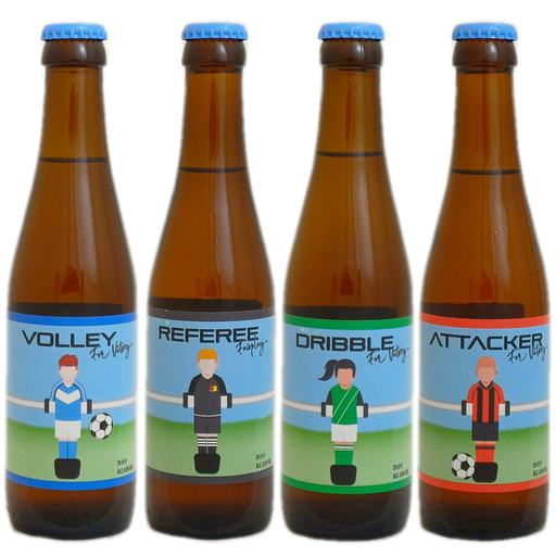 Voetbal Dribble/Volley/Attacker/Referee 25cl