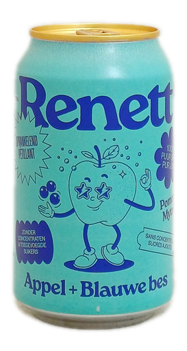 Renett Appel + Blauwe bes 33cl